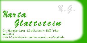 marta glattstein business card